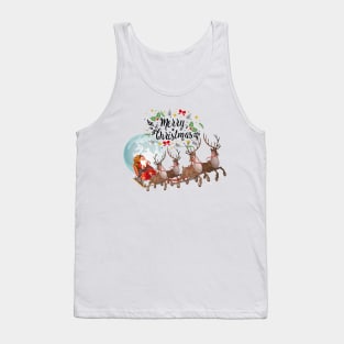 Santa and Reindeer Tank Top